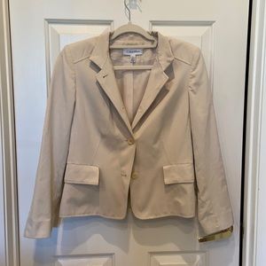 Calvin Klein Cotton Beige Blazer size 6
